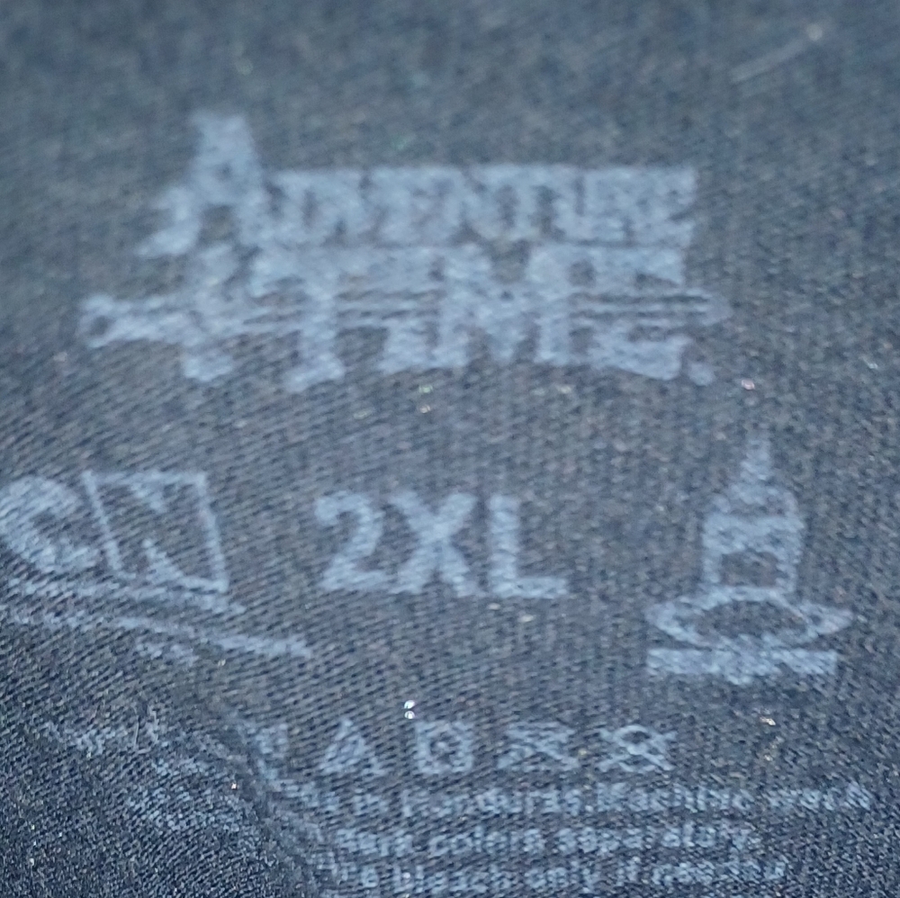 Upcycled Adventure Time Black Graphic Shirt - Picture 9 of 9